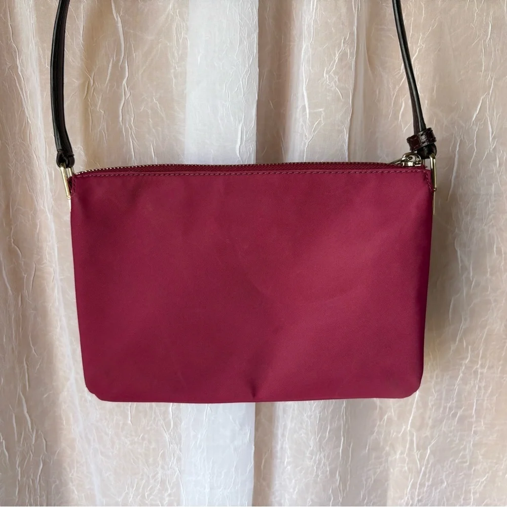 Kate Spade New York Dawn Triple Gusset Crossbody Purse-Burgundy-Preowned, EUC